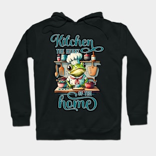 kitchen funny merch - frog chef Hoodie